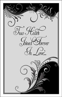 Wedding Program Cover Template 8E - Graphic 1